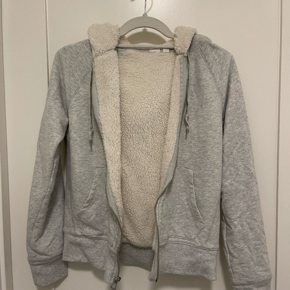 Gap Gray Small Zip Up Sweater